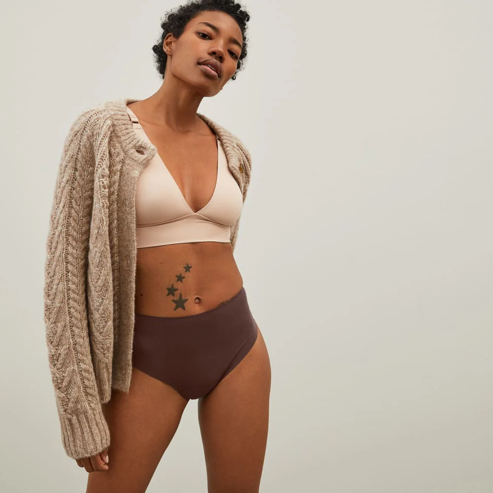 The Invisible High-Rise Thong | Dark Tan