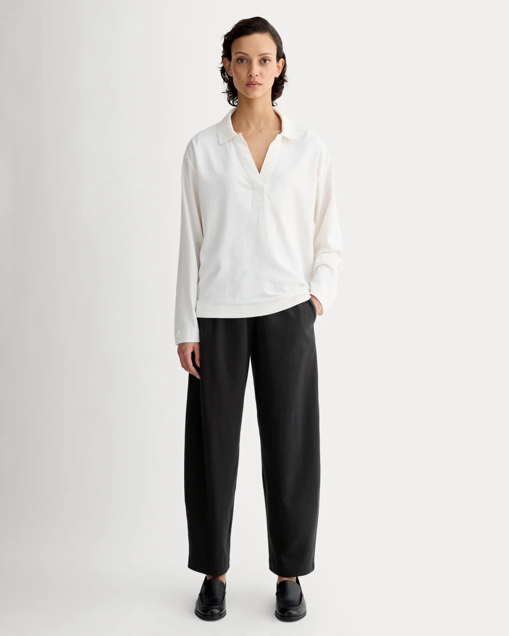 The Off-Duty Barrel Pant | Black