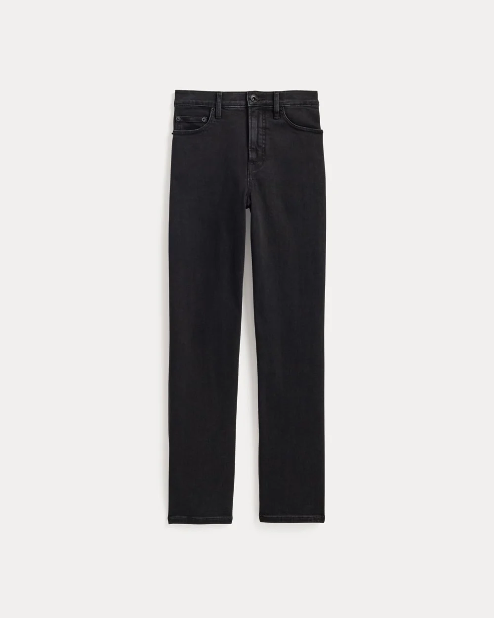The High-Key Stovepipe Jean | Washed Black