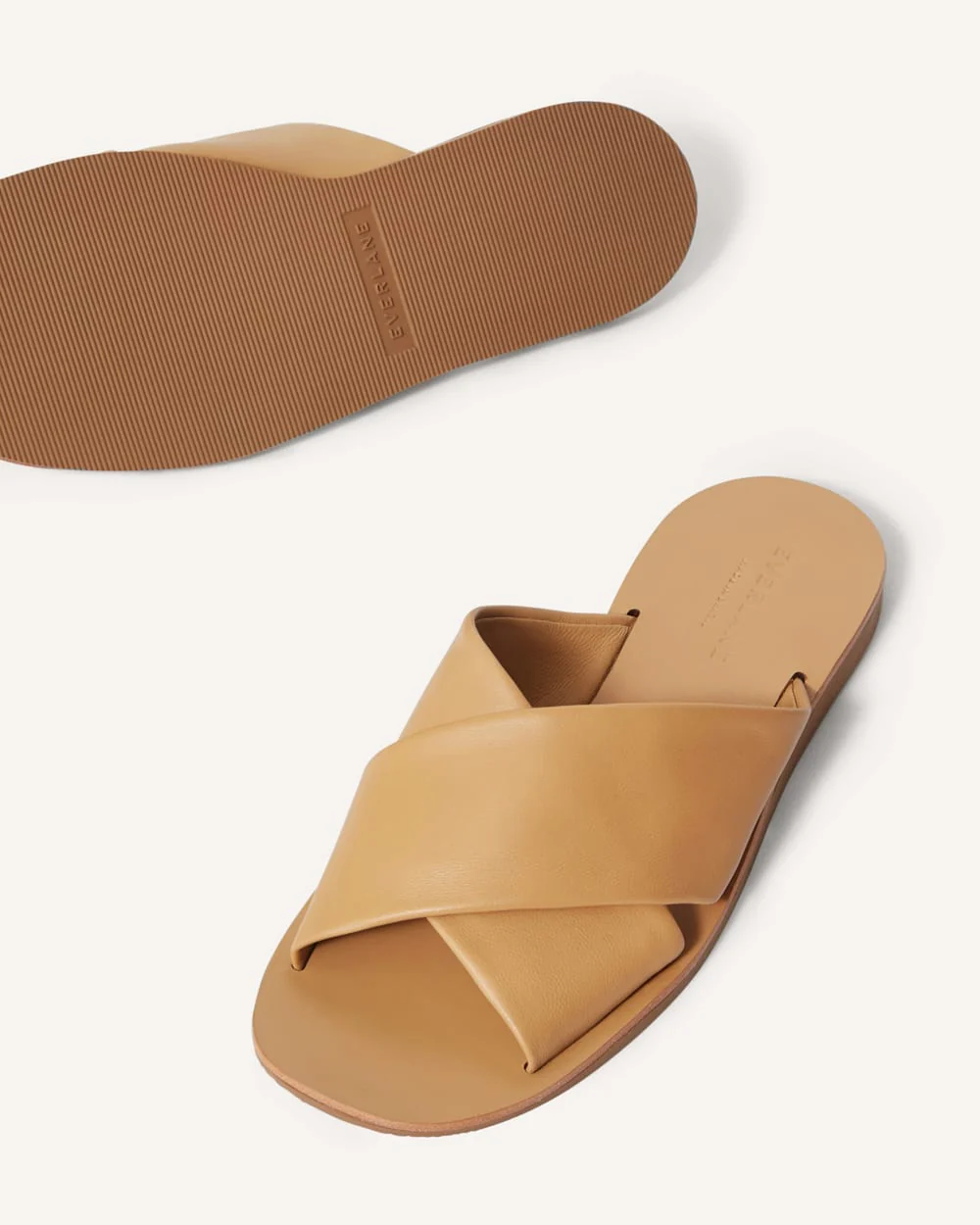 The Day Crossover Sandal | Light Taupe