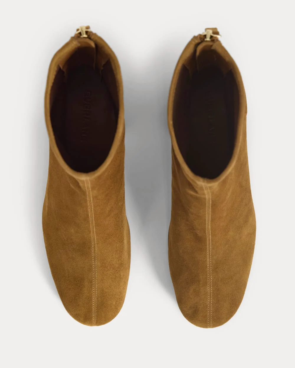 Leather Curved-Heel Boot | Russet