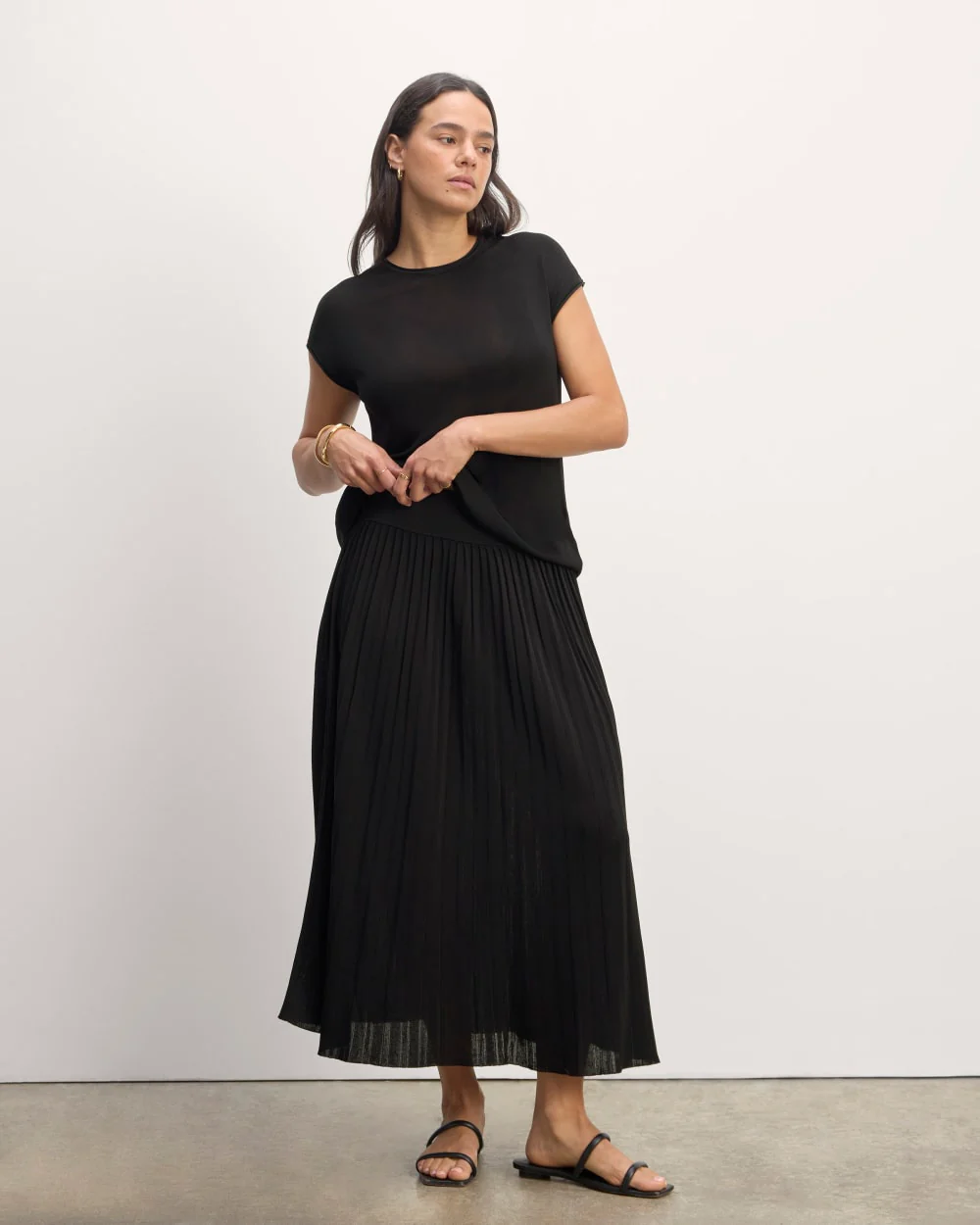 The Pleated Skirt | Black