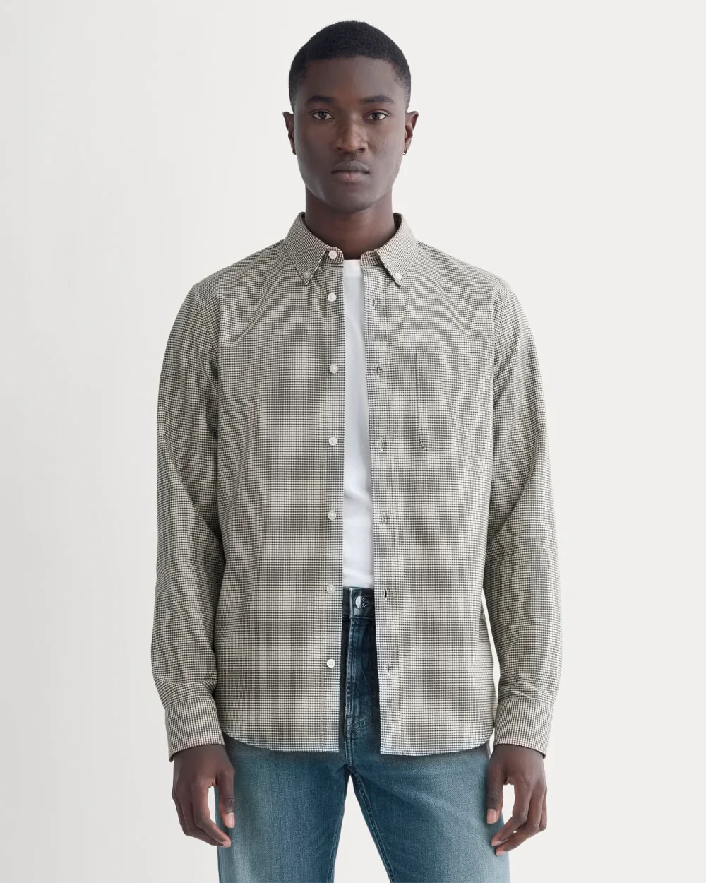 The Slim Oxford Shirt | Forest Night Gingham | Standard