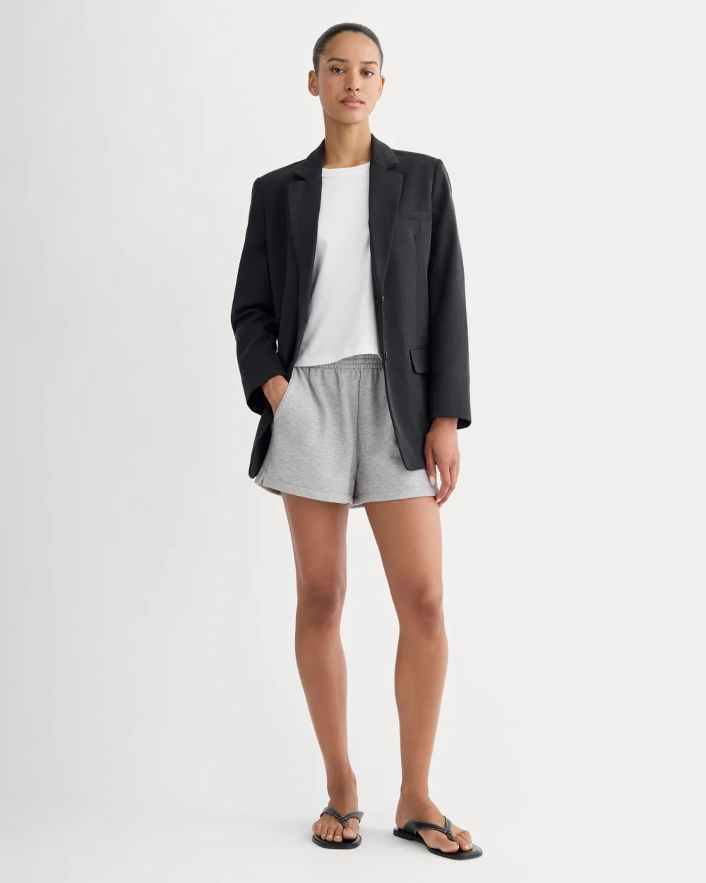 The Off Duty French Terry Short | Heathered Grey