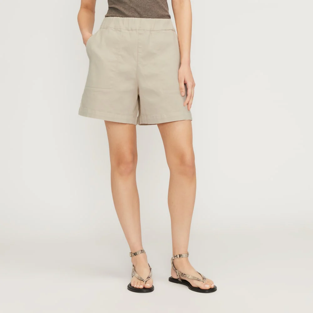 The Organic Pull-On Short | Sandstone