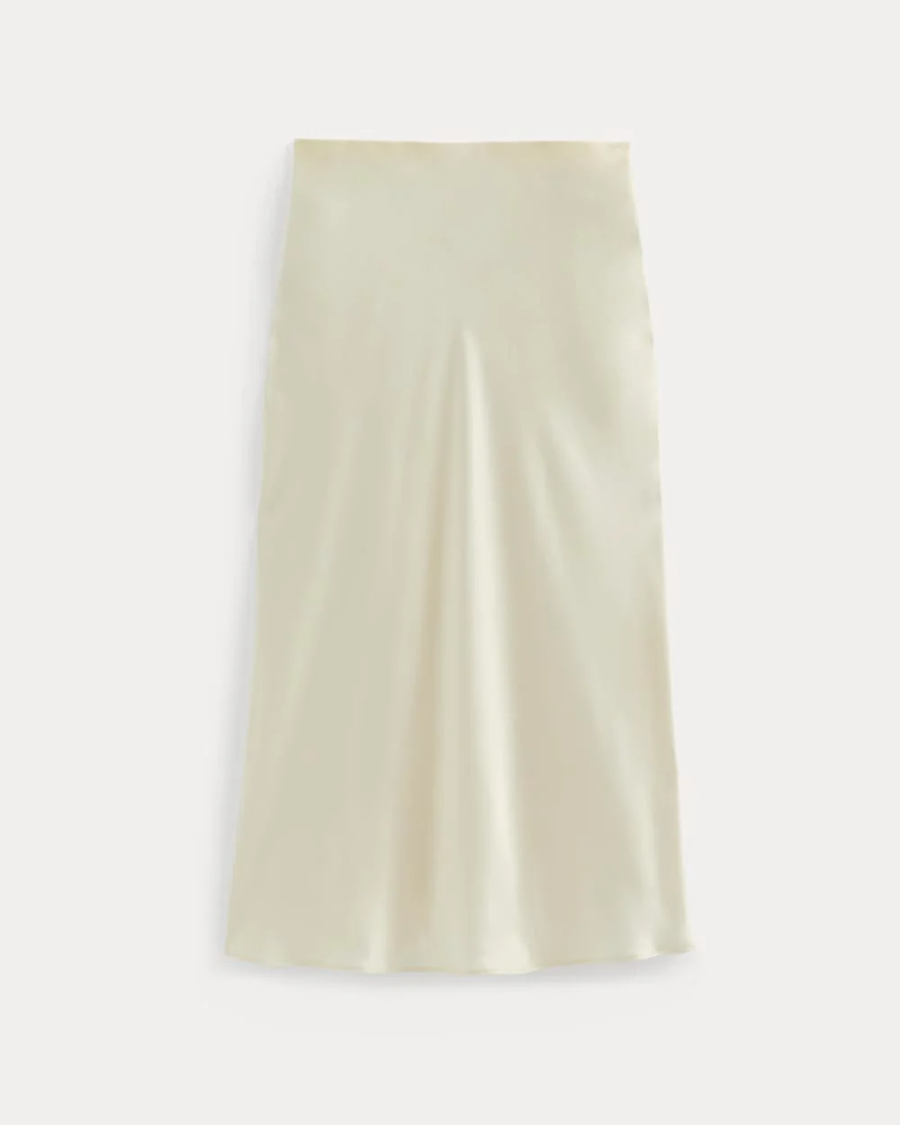 Slip Skirt in Silk Charmeuse | Bone