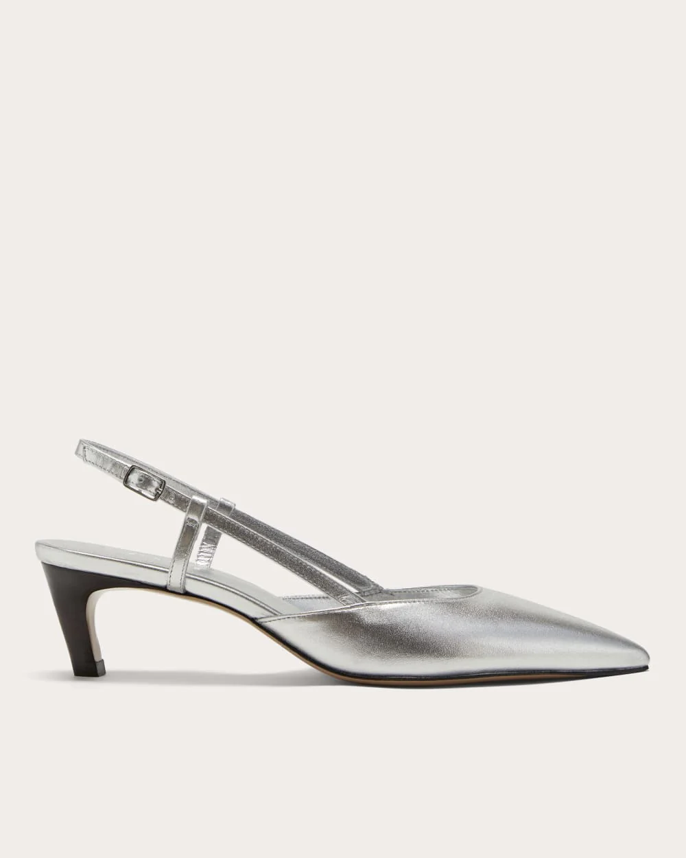 The Studio Slingback Heel | Silver