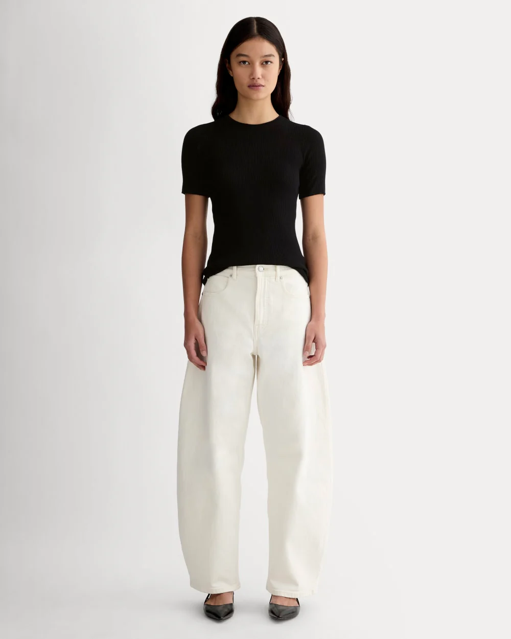 The Sweater Tee in Ultrasoft Merino | Black