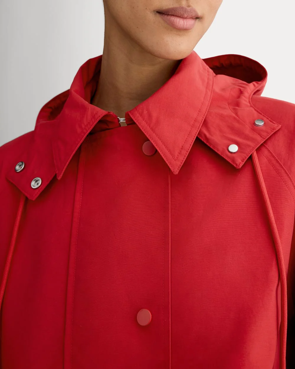 The Short Anorak | Berry Red