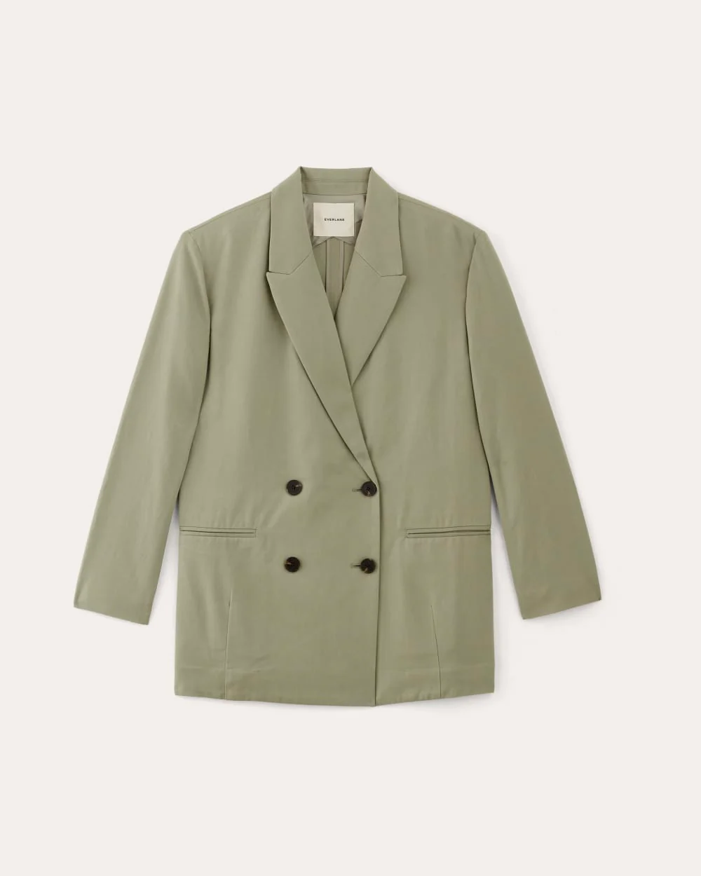 The Double-Breasted Blazer in Buttersmooth | Seagrass