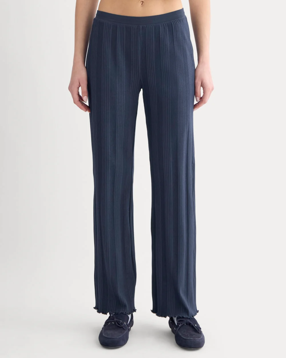 Lounge Rib Pant | Navy