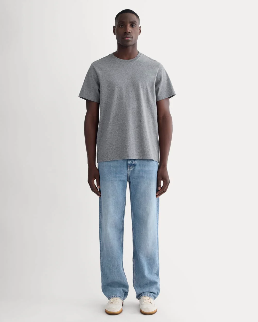 The Premium-Weight Crew | Uniform | Mid Heathered Grey