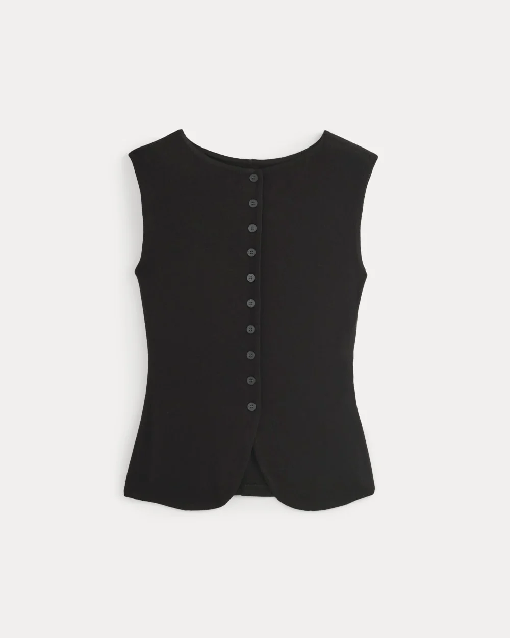 Sleeveless Button-Up in Butterluxe | Black