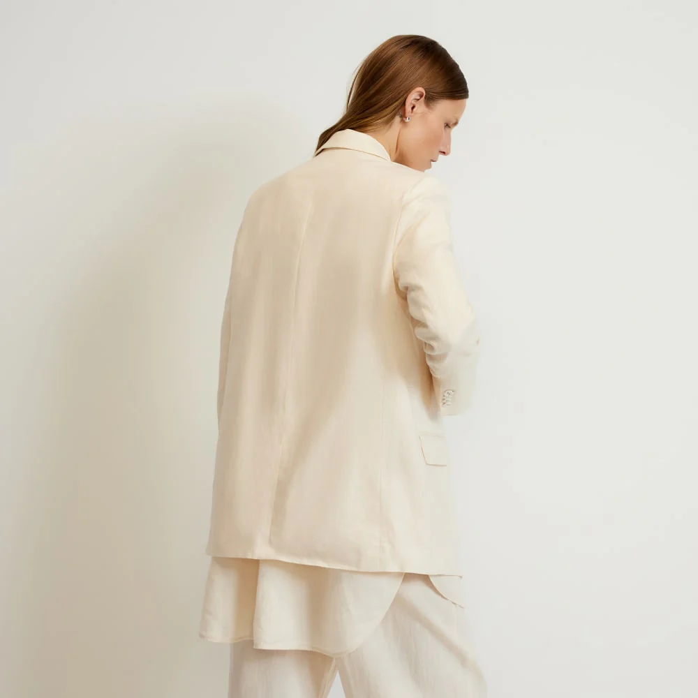 The Oversized Blazer in Linen | Canvas