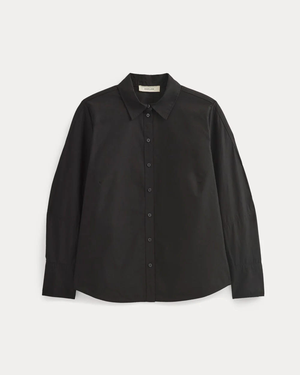 Lantern-Sleeve Shirt in Lightweight Cotton | Black