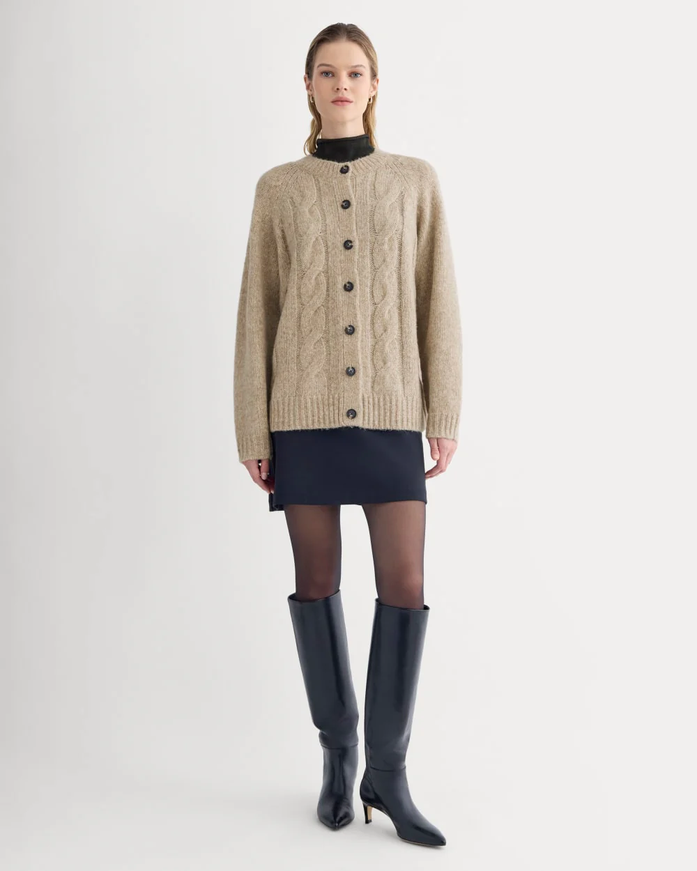 Cloud Cable Cardigan | Heathered Oatmeal