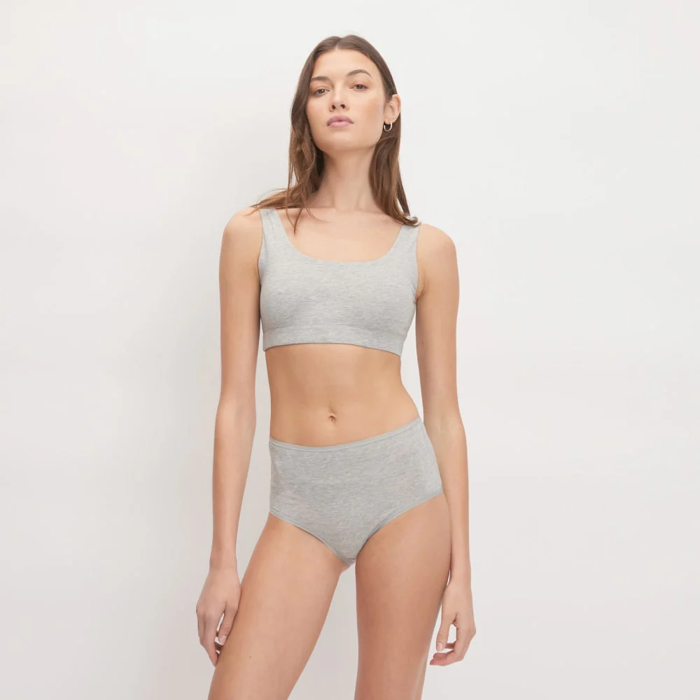 The Cotton Tank Bra |  Heathered Grey
