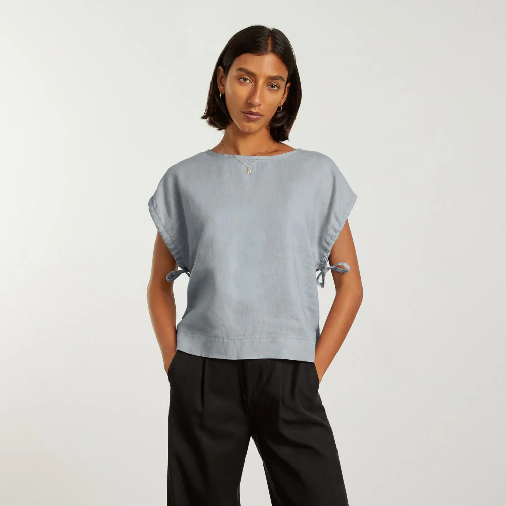 The Drawstring Tunic | Sky