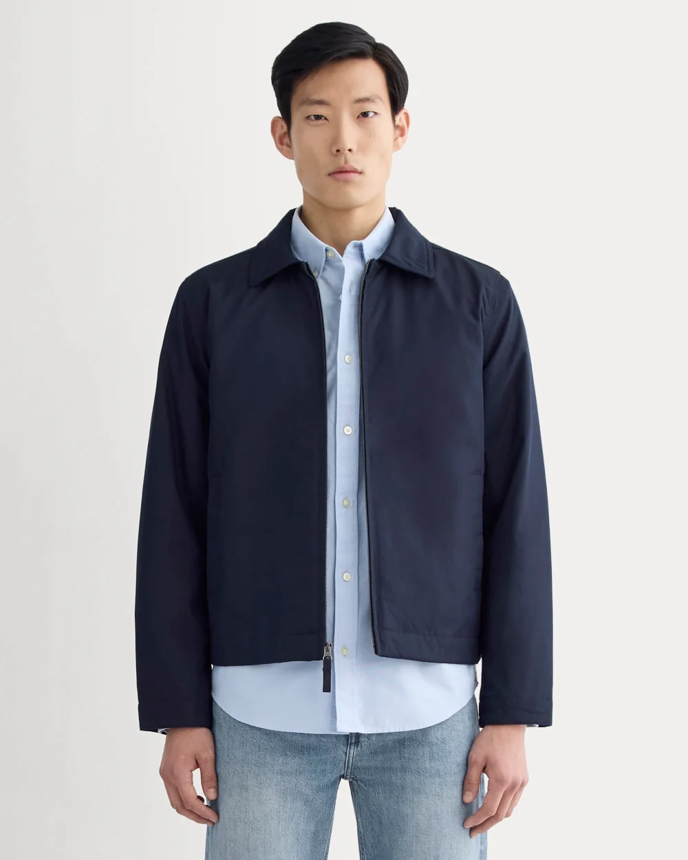 The Filled Harrington Jacket | Deep Navy