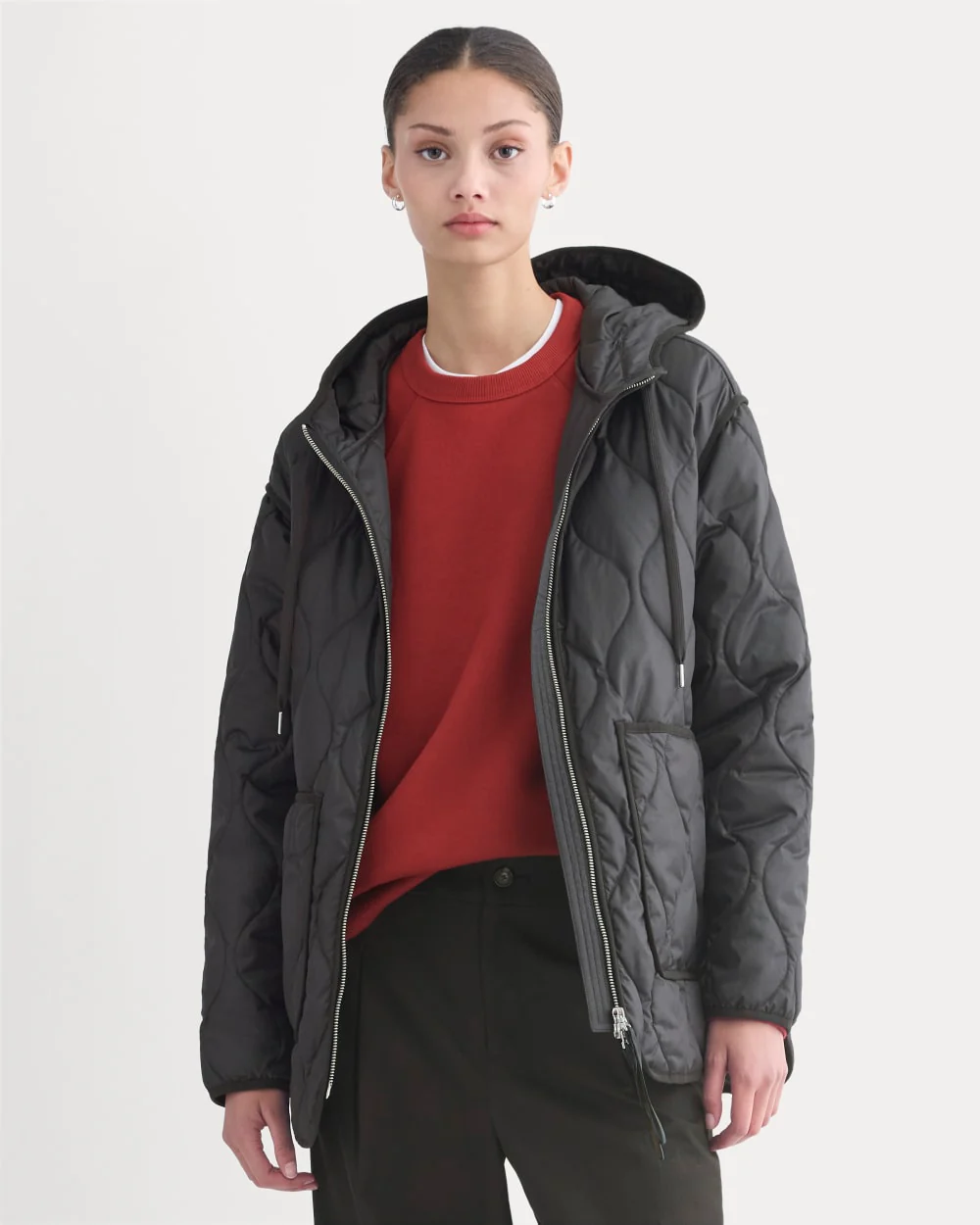 ReNew Quilted Hooded Liner | Black