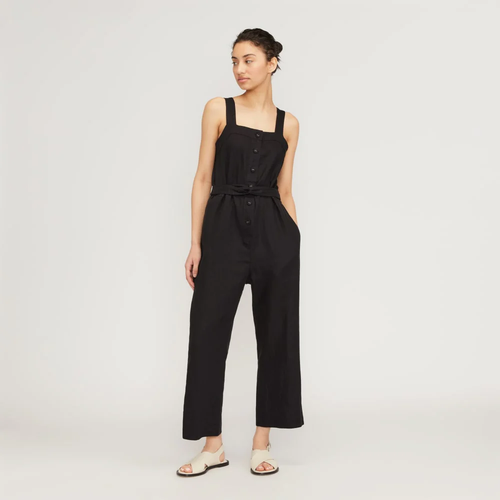 The Linen Jumpsuit | Black