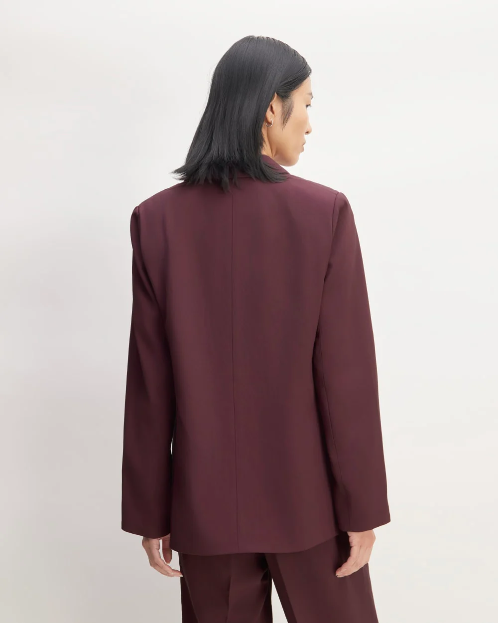 The Drapey Blazer | Burgundy