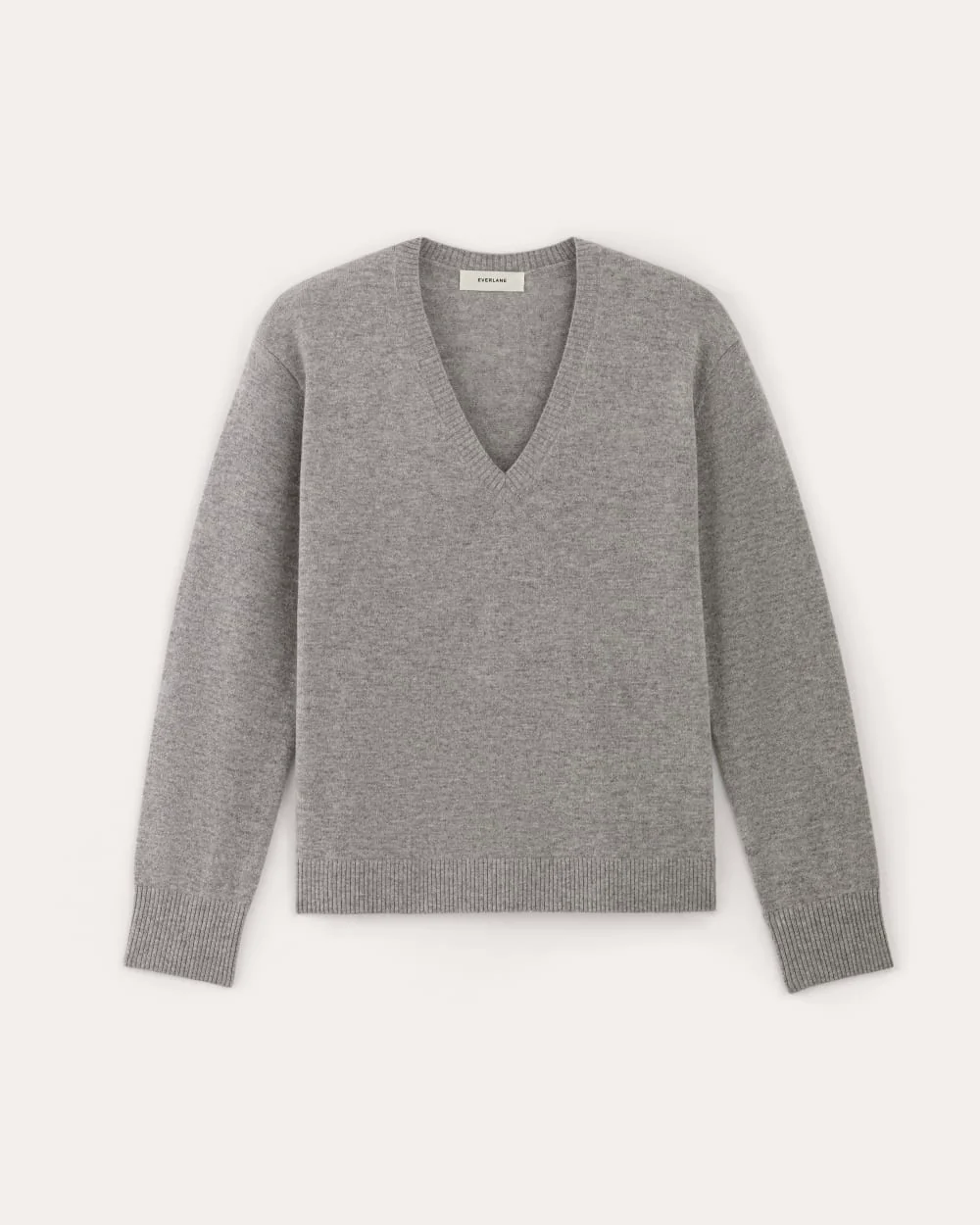 The Classic V in Cashmere | Light Heather Grey