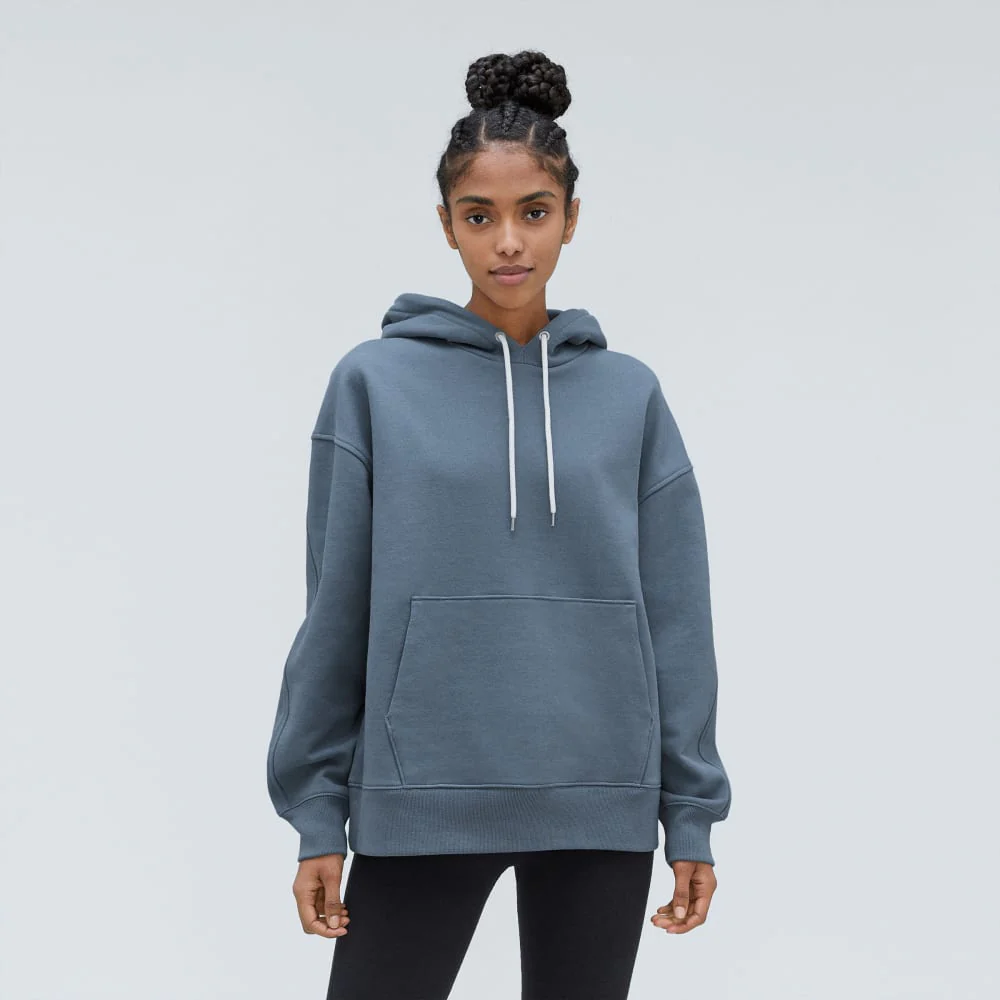 The Track Organic Cotton Popover | Faded Blue