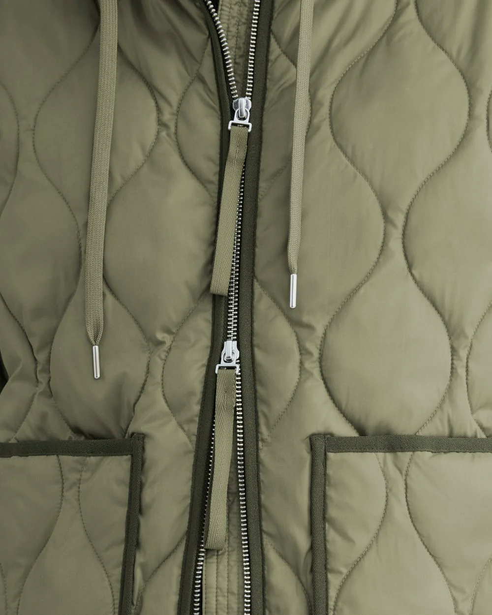 ReNew Quilted Hooded Liner | Lichen Green