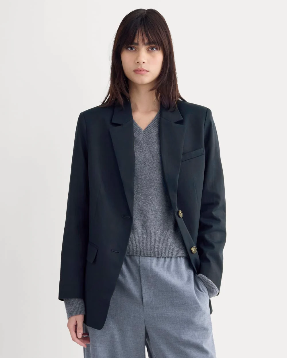 The Oversized Blazer in Buttersmooth | Navy