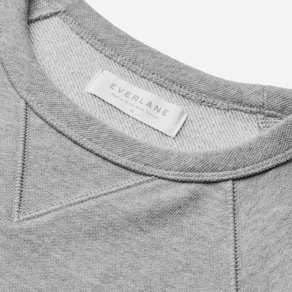 The Unisex French Terry Crew |  Heathered Grey