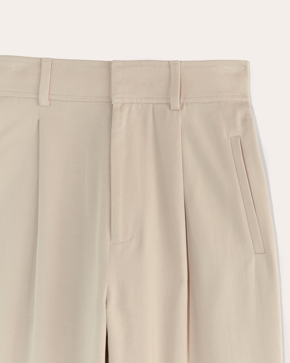 The Draper Pleated Pant in Buttersmooth | Sandstone | 30 Inseam