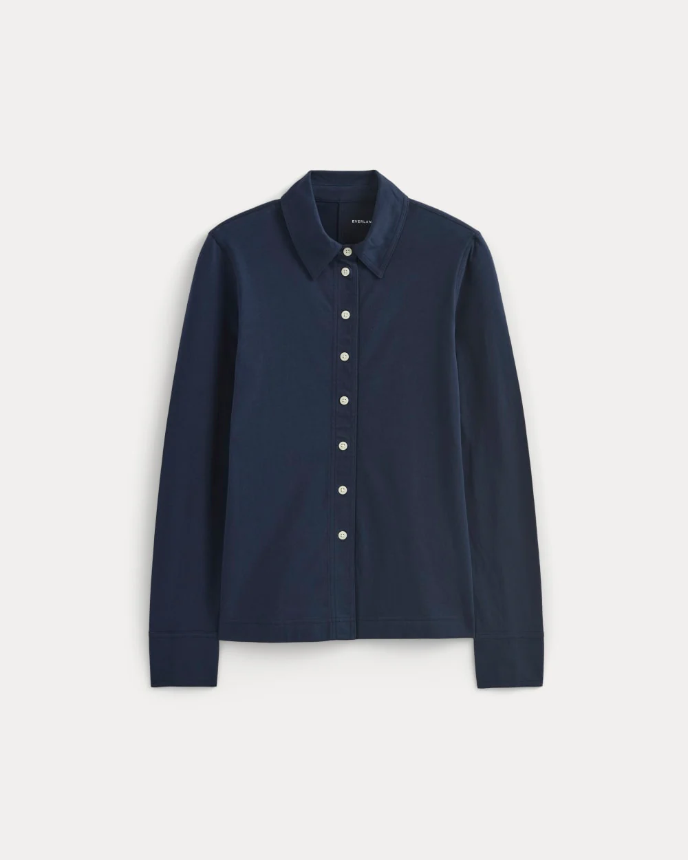 Button-Up Shirt in Essential Cotton | Navy