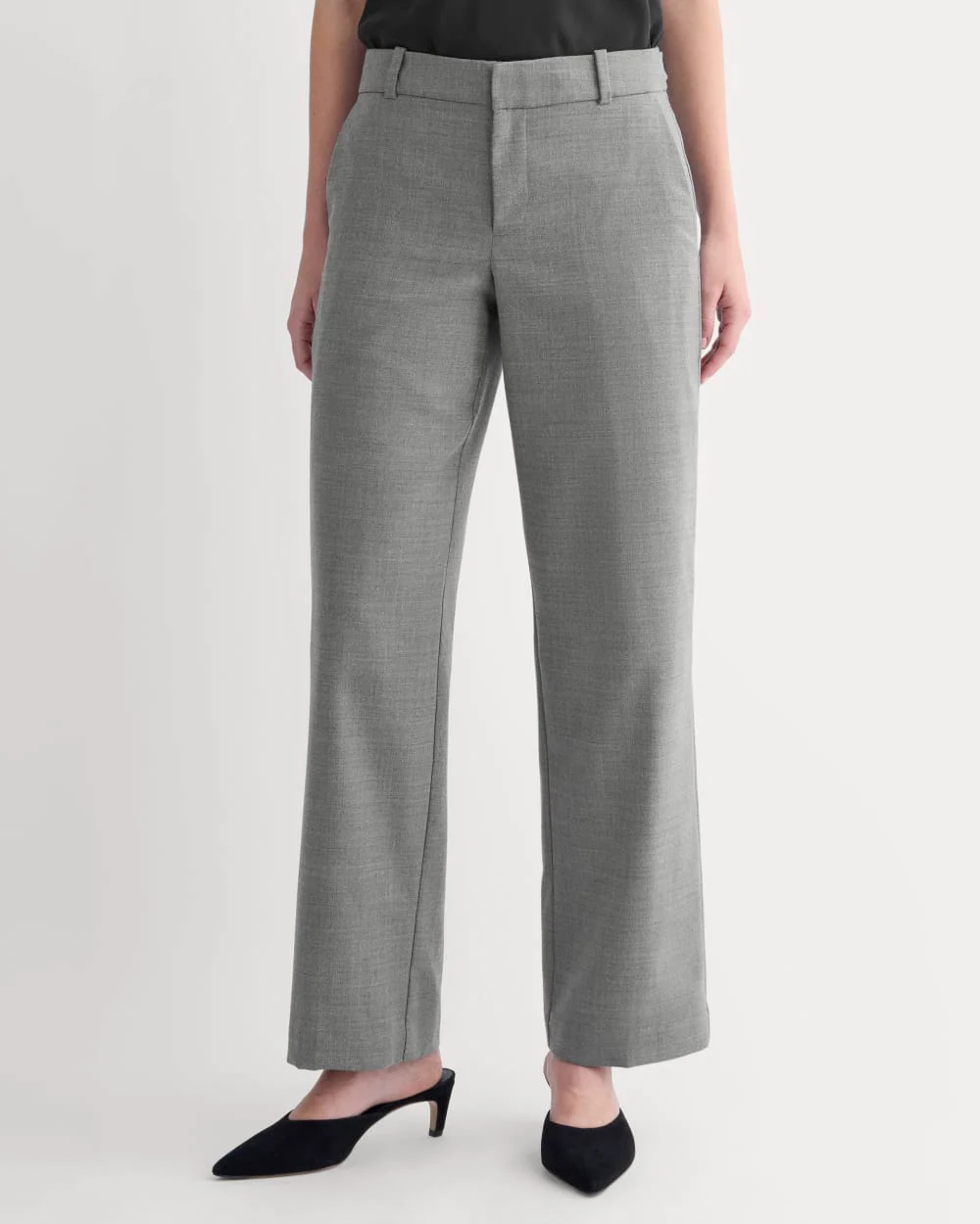 Straight-Leg Trouser in Tailor Twill | Heather Graphite