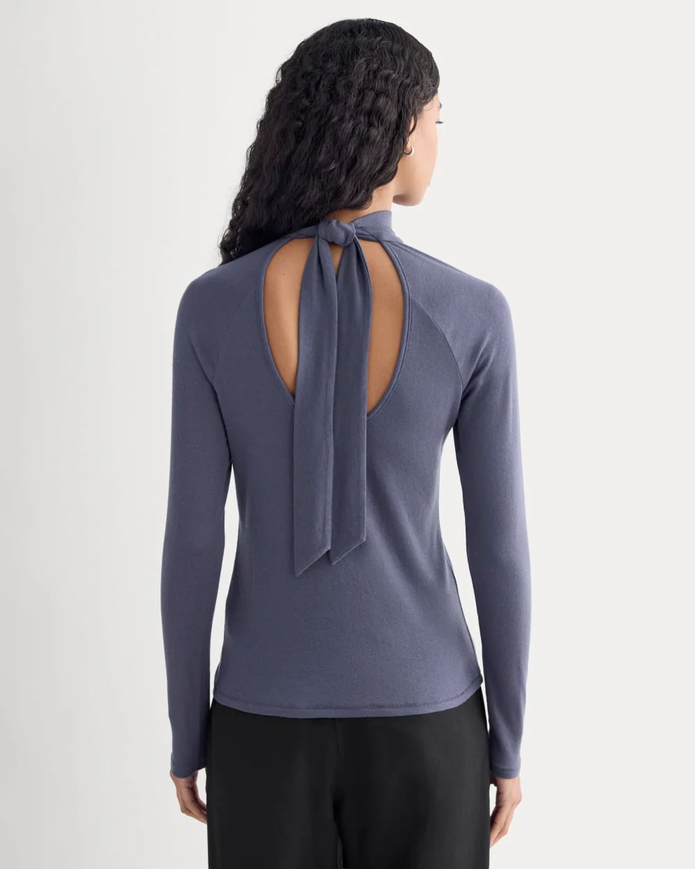Tie-Neck Top in Butterluxe | Graystone
