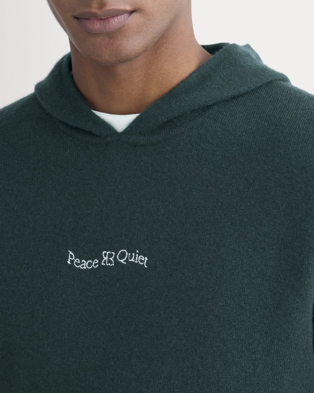 Everlane x Peace & Quiet Cashmere Hoodie | Pine