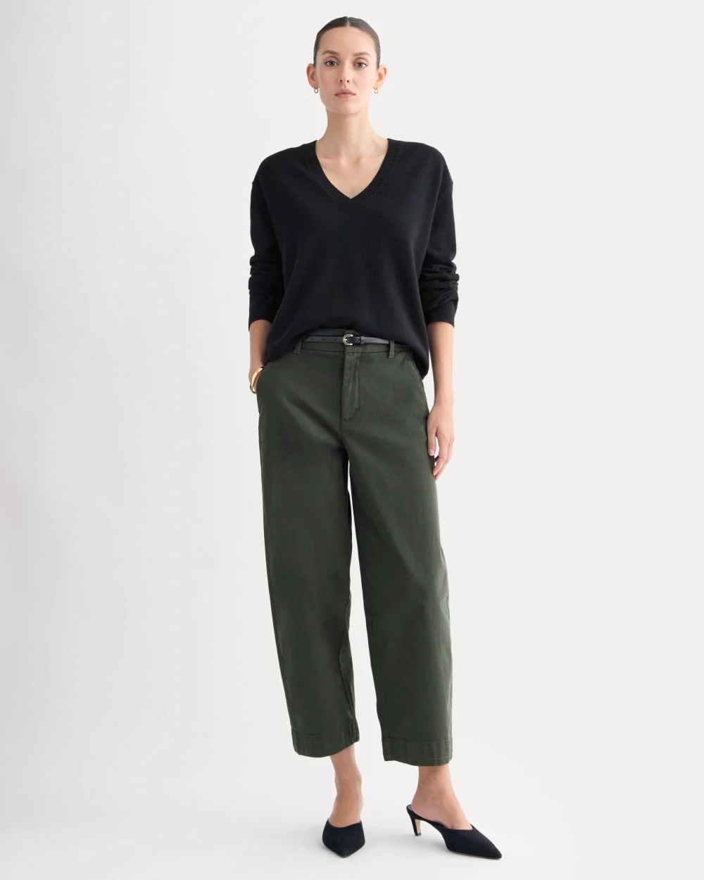 Cotton Twill Chino | Dark Green