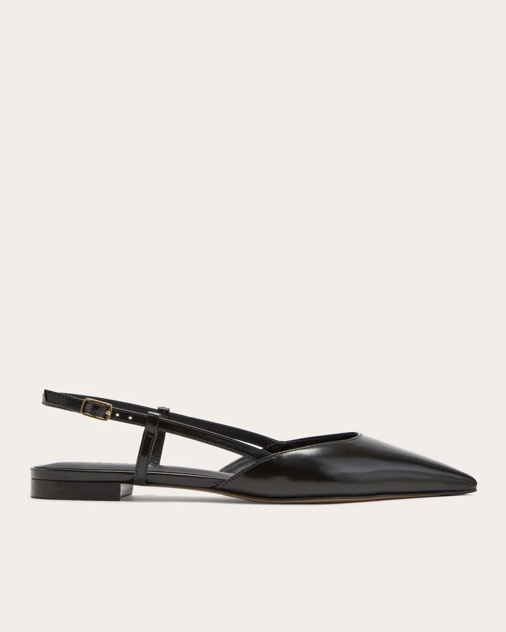 The Studio Slingback Flat | Black