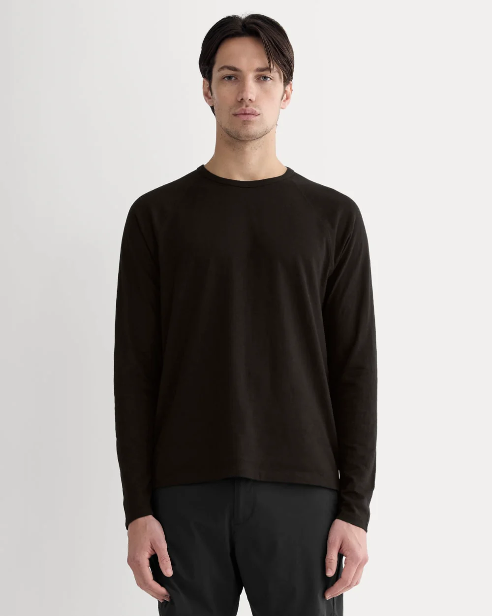 The Rec Long-Sleeve Crew | Black