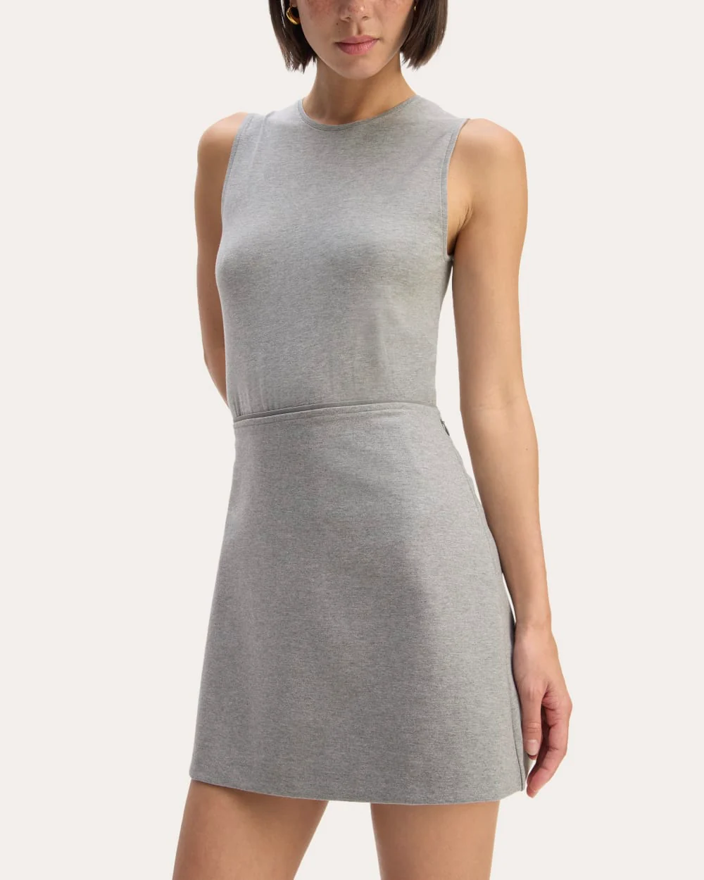 The Dream Mini Skirt | Mid Heather Grey