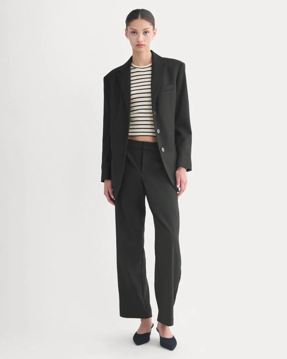 Straight-Leg Trouser in Tailor Twill | Black