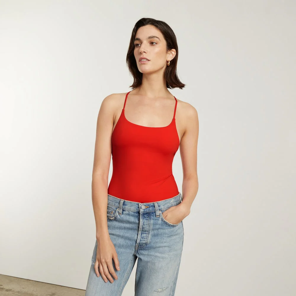 The String One-Piece | Bright Red