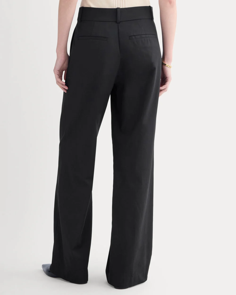 Wide-Leg Trouser in Buttersmooth | Black | 32 Inseam