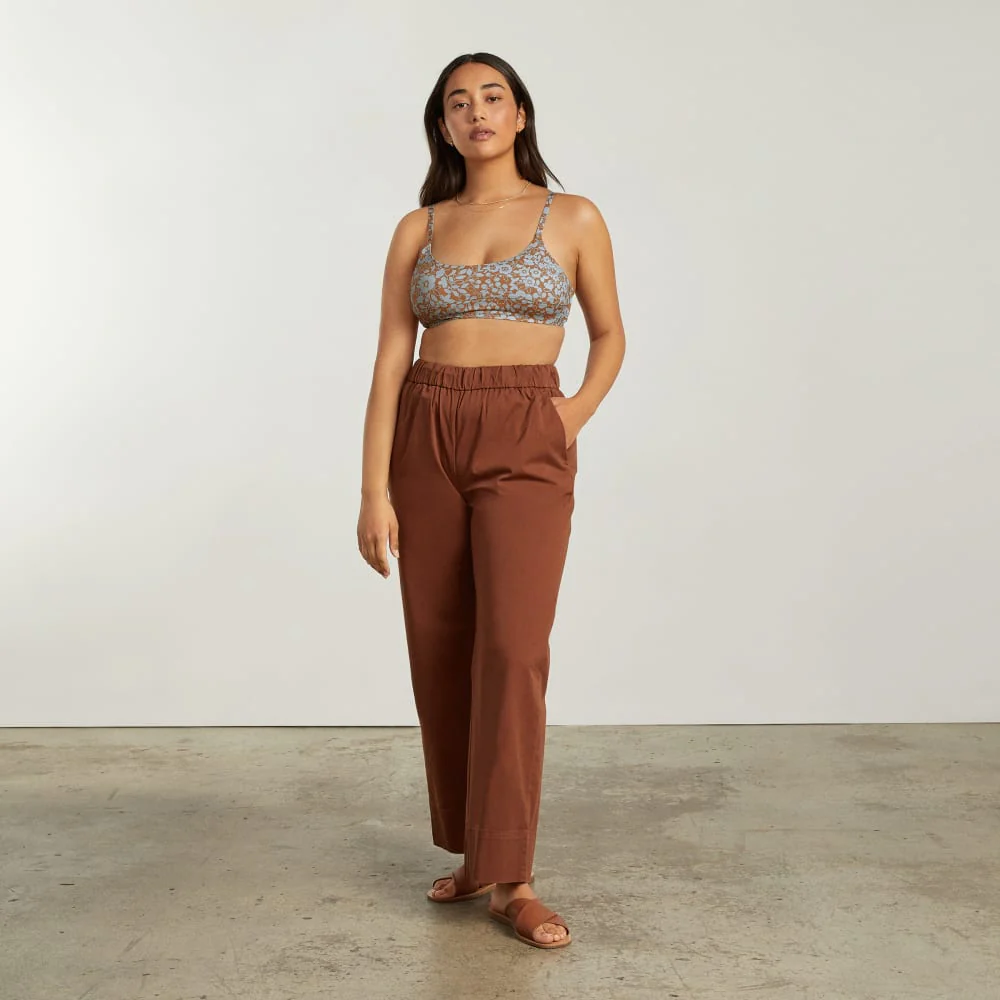 The Scoop-Neck Bikini Top | Honey Floral