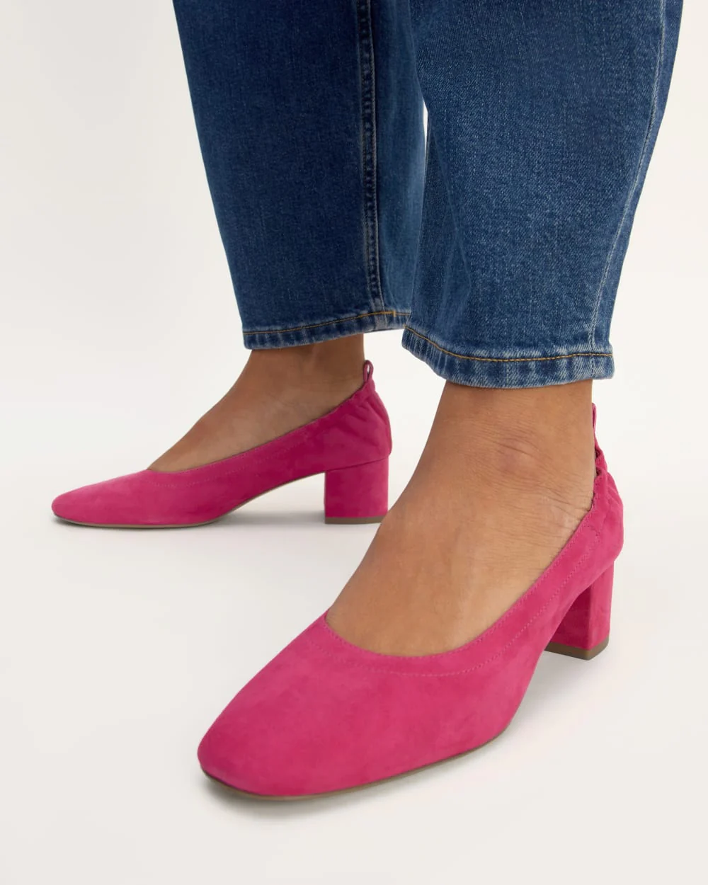 The Day Heel | Red Currant Suede