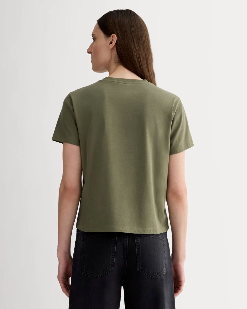 The Box-Cut Tee in Essential Cotton | Kalamata | No Pocket