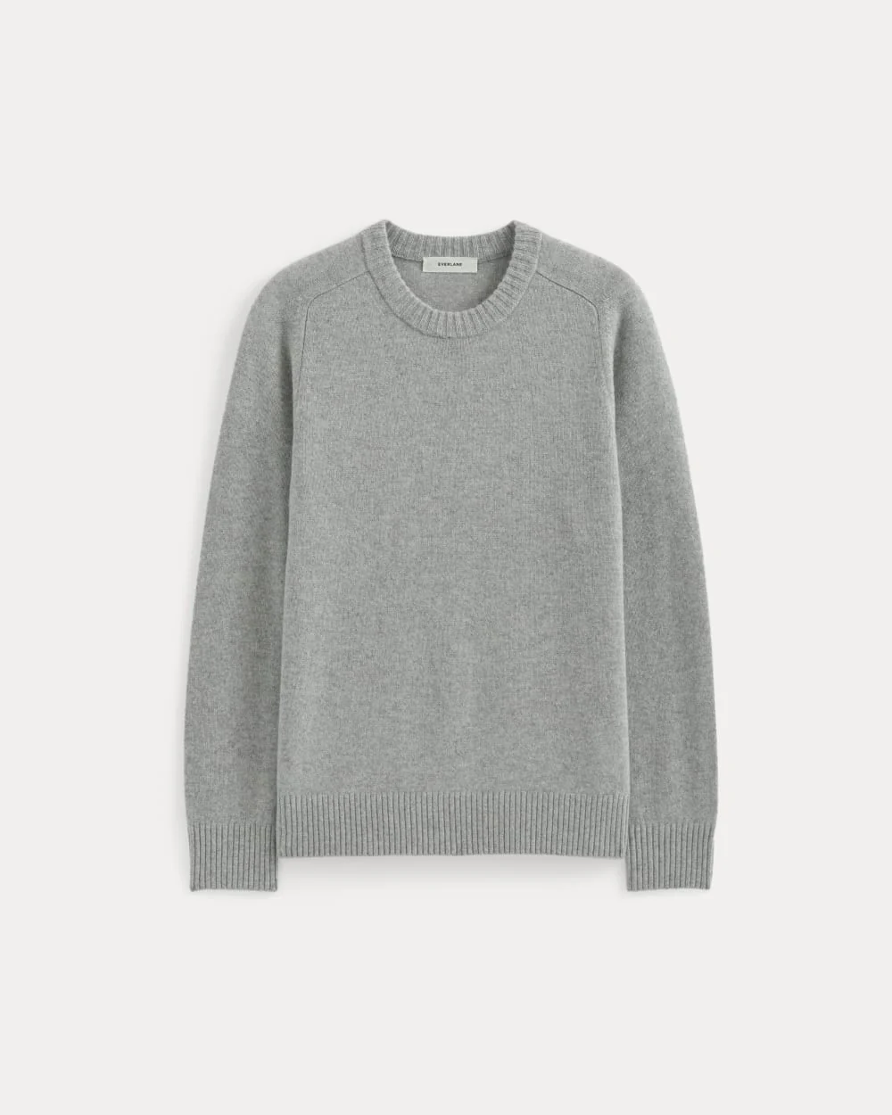 Midweight Cashmere Crew |  Heathered Grey