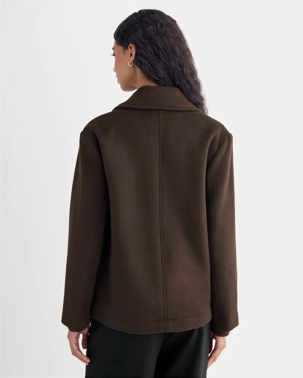 ReWool Short Peacoat | Dark Chocolate