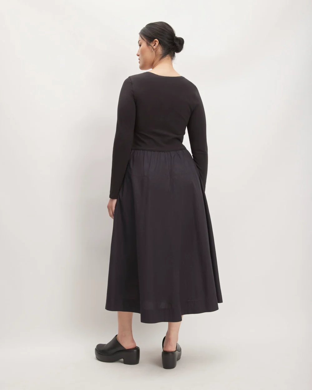 The Long-Sleeve Riviera Dress | Black