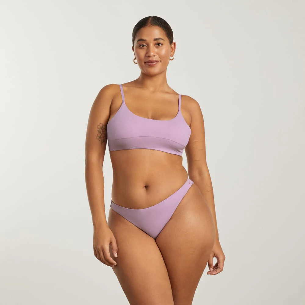 The Scoop-Neck Bikini Top | Lilac